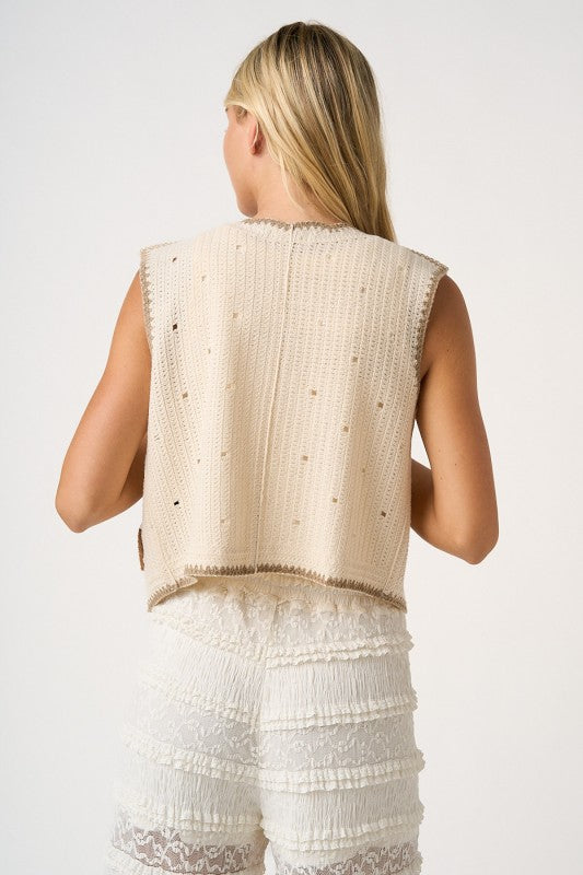 Horse Patch Sweater Vest