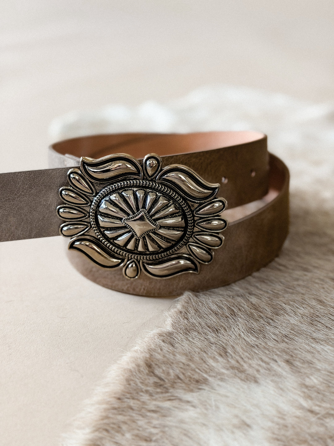 Floral Buckle Belt