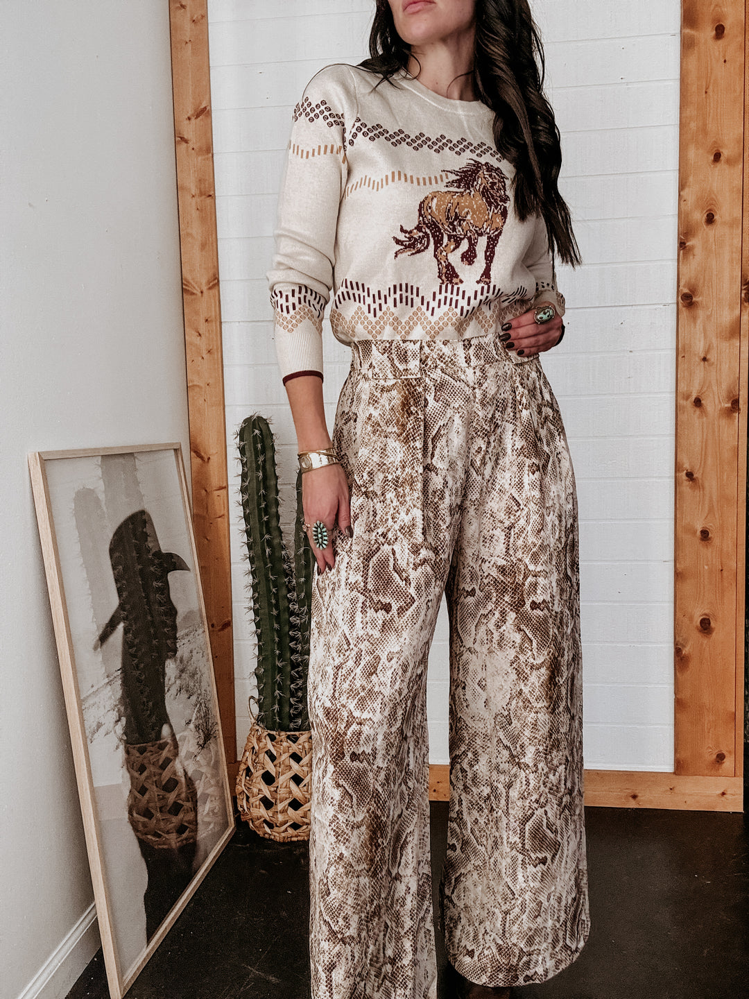 Python Print Wide Leg Pants