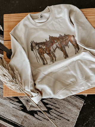 The Saddled Horses Sweatshirt