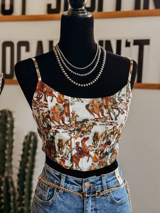 The Cowboy Corset Style Top