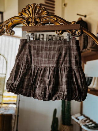 The Little Plaid Bubble Skirt