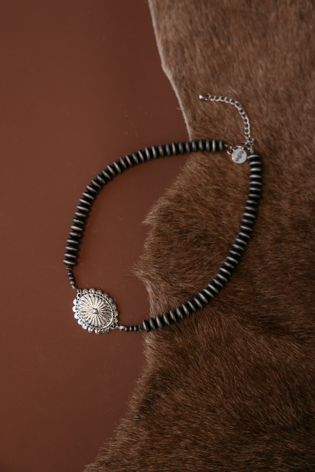 Concho & Disc Choker Necklace