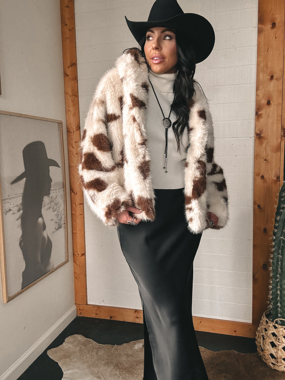 Black Satin Maxi Skirt