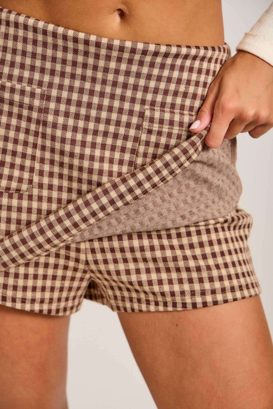 Prairie Gingham Skort PRE ORDER 9/1