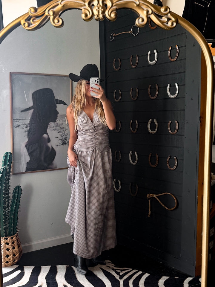 High Country Plaid Maxi Dress PRE ORDER 9/30