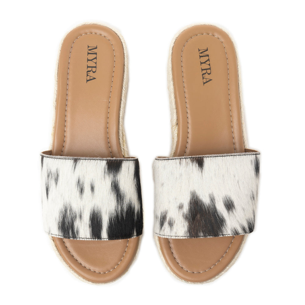 Cowhide Platform Sandals