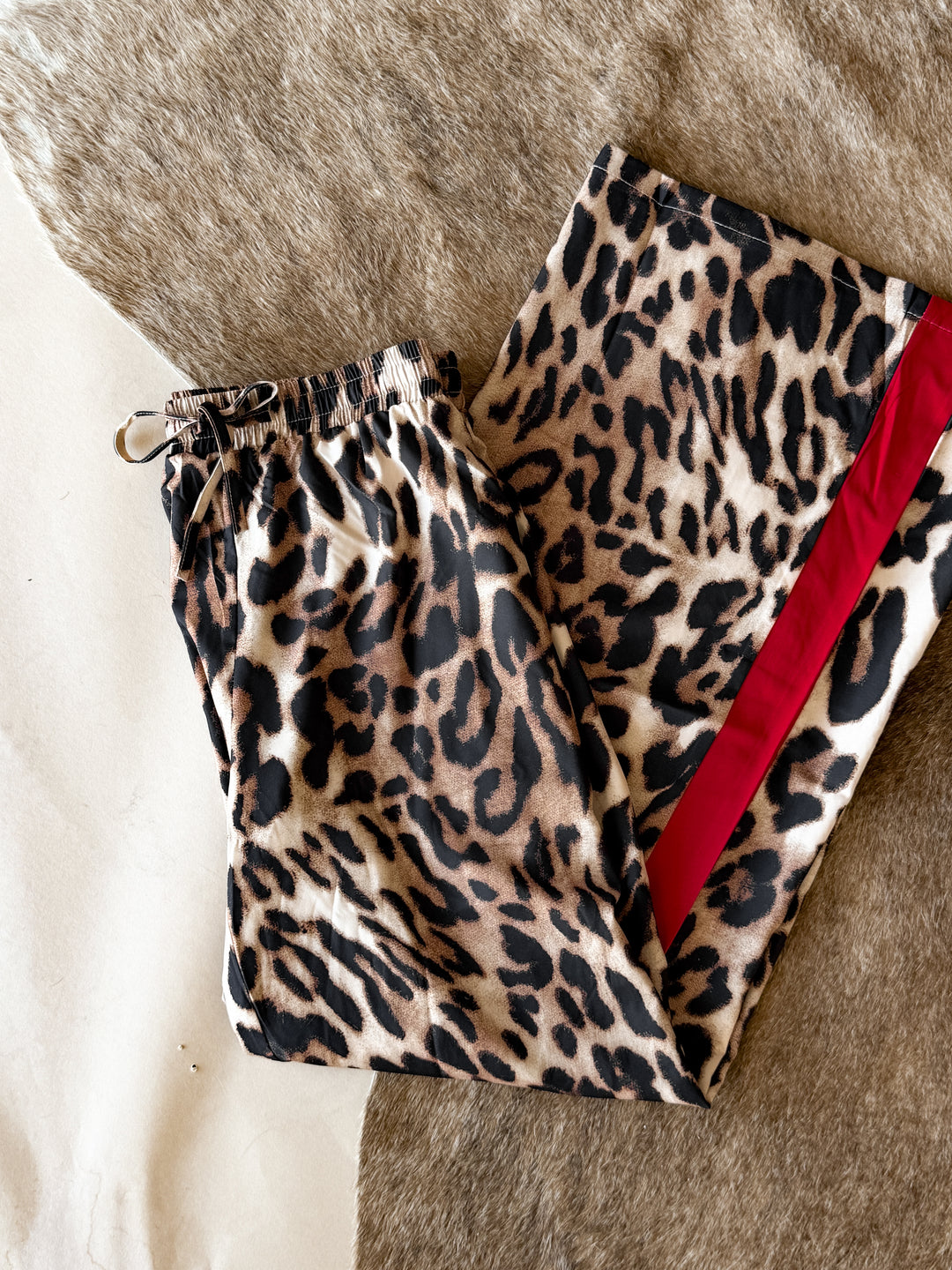 Leopard Wide Legs Pants