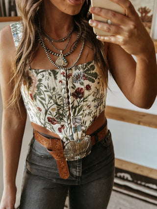 The Wild Flower Corset Top (FINAL SALE)