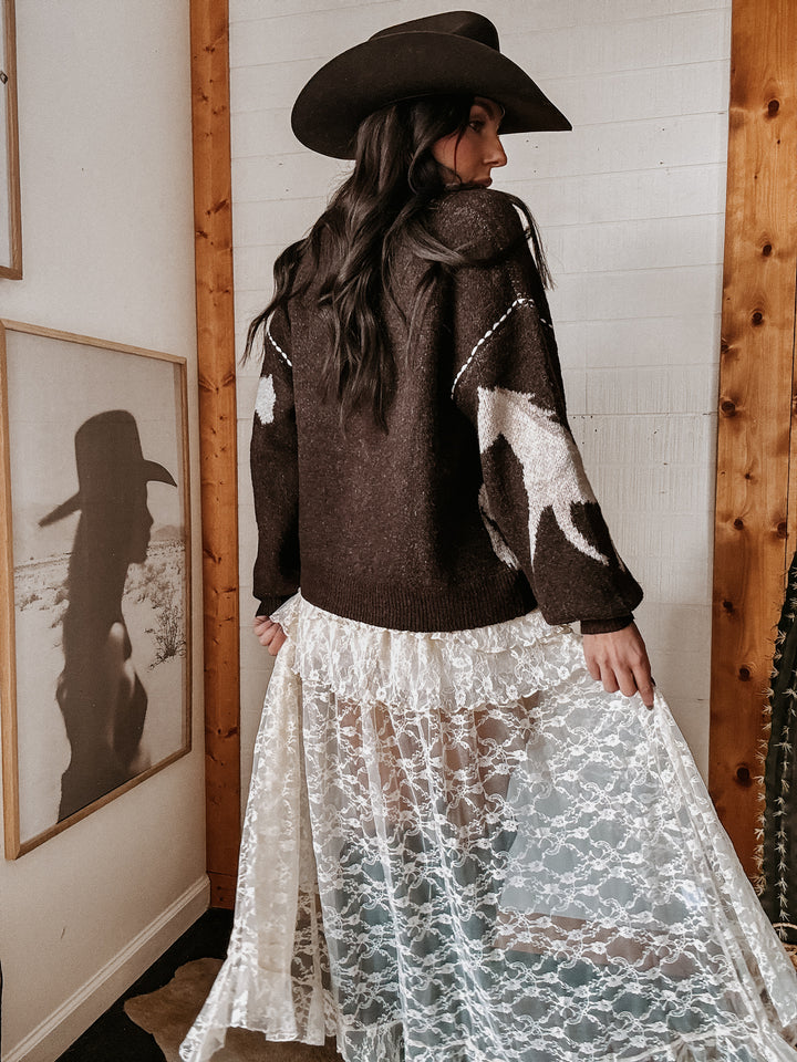 Cozy Horse Knit Cardigan PRE ORDER 8/30