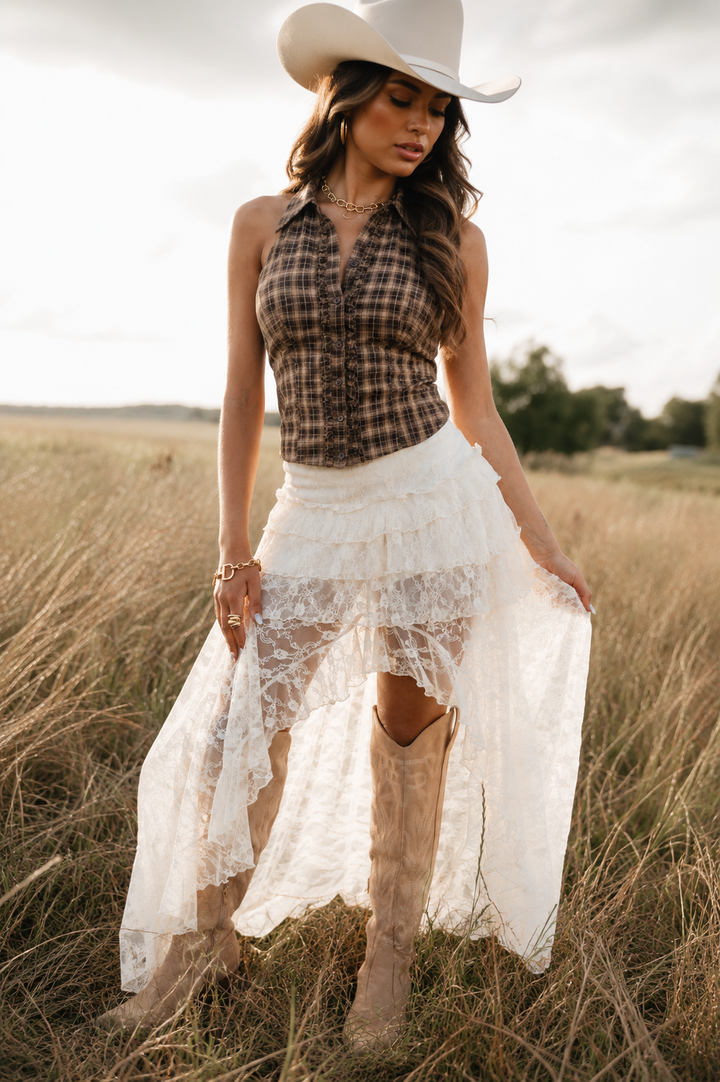 Lace Tiered Maxi Skort PRE ORDER 8/15