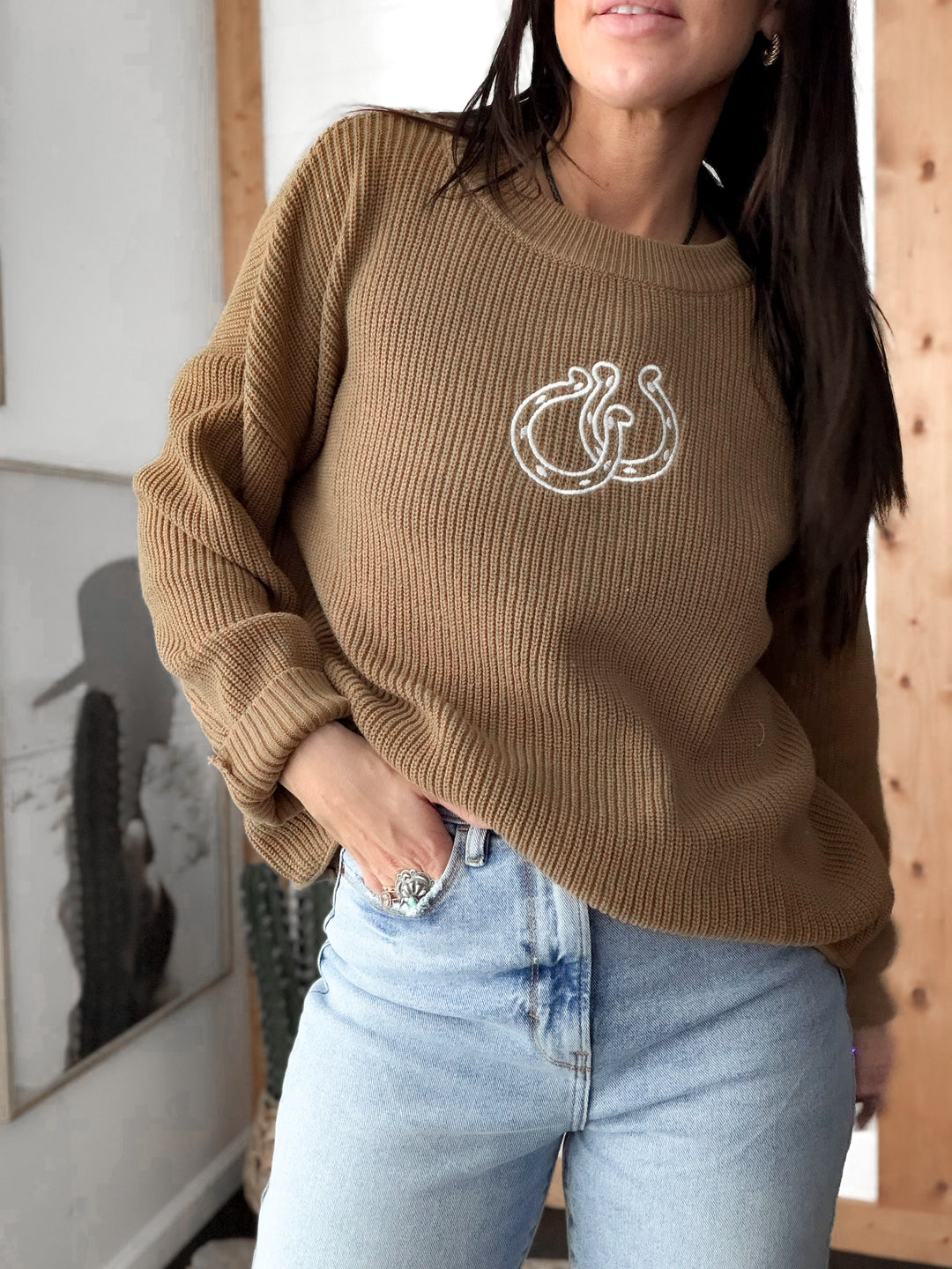 Double Horse Shoe Sweater