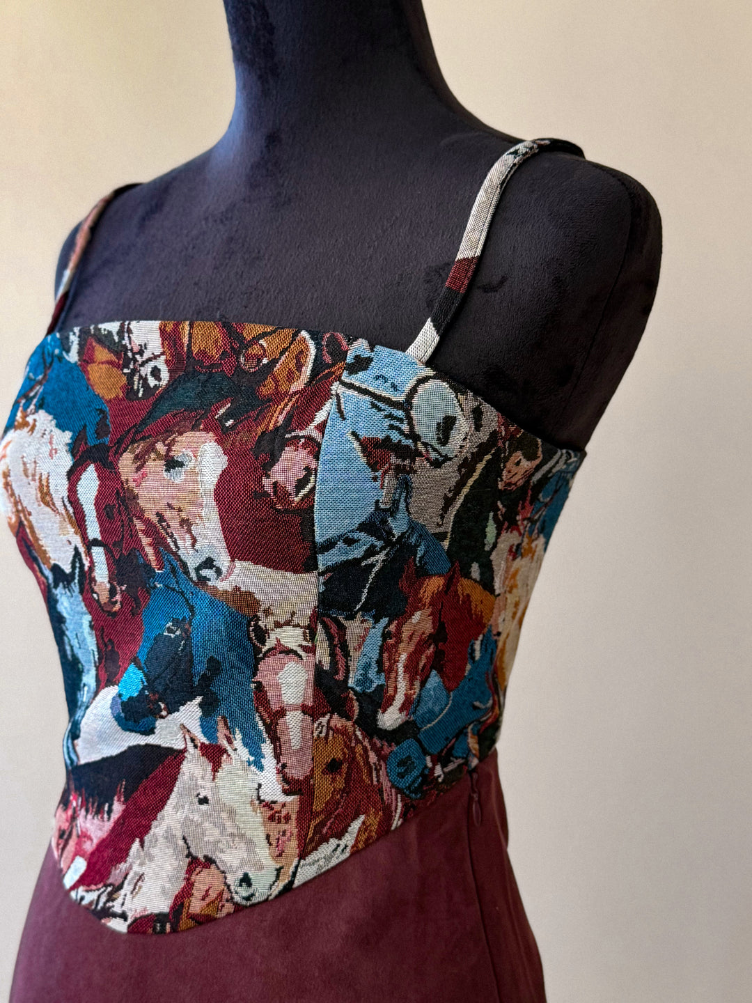 Woven Jacquard Horse Corset