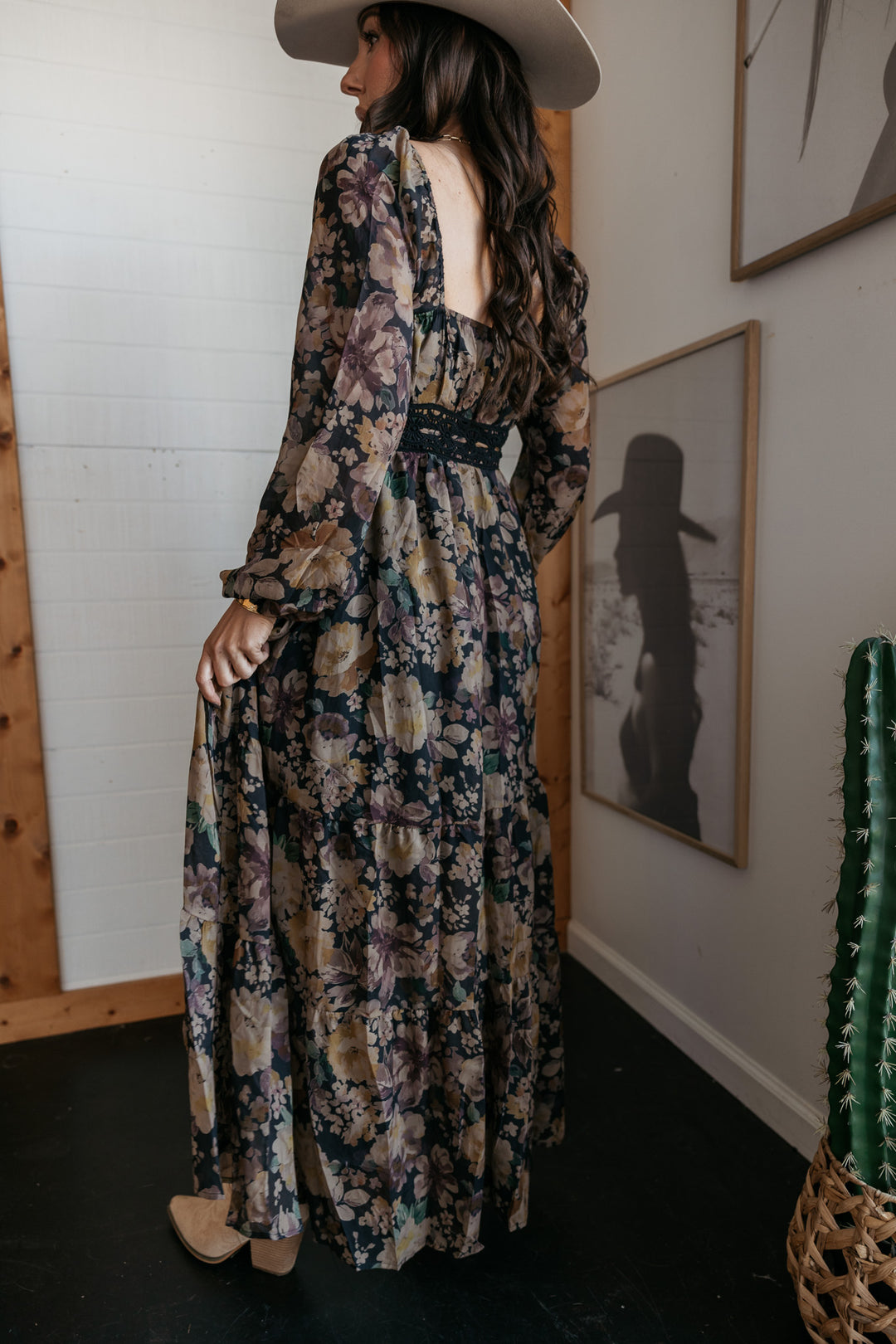 Open Range Maxi Dress - Black
