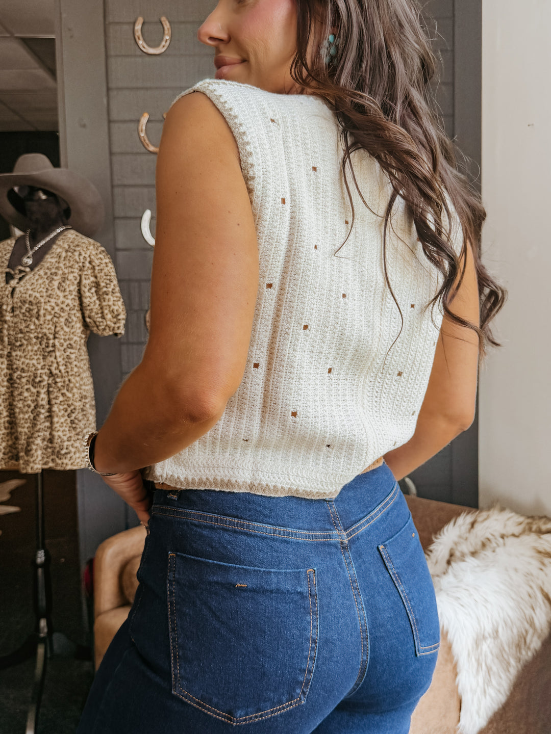 Horse Patch Sweater Vest