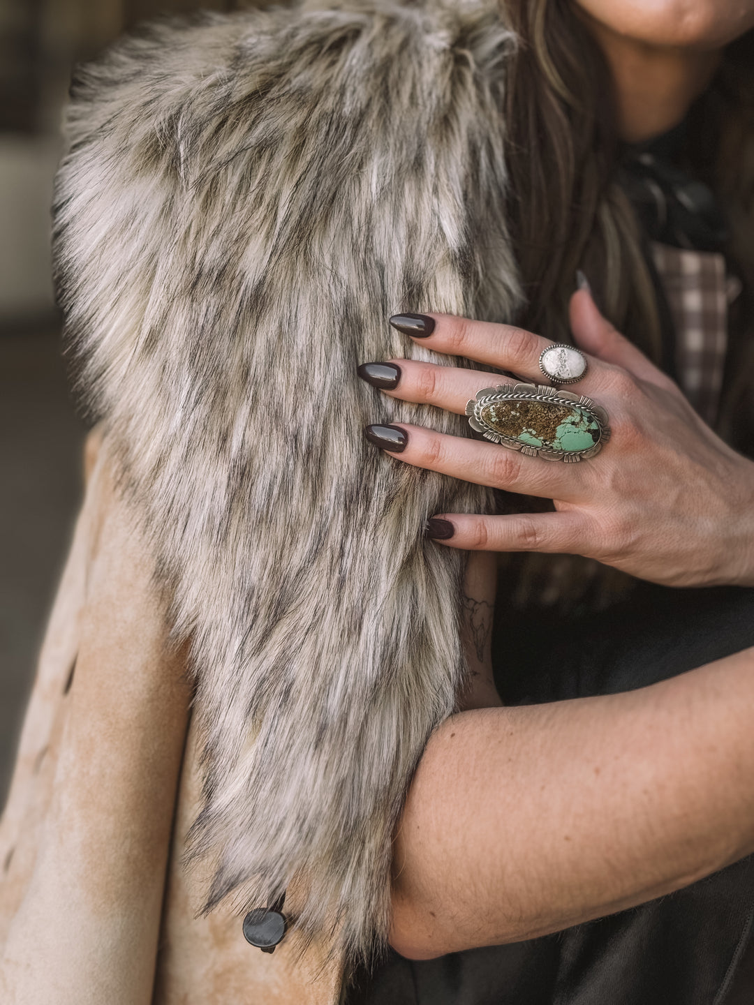 The LK Turquoise Navajo Adjustable Ring