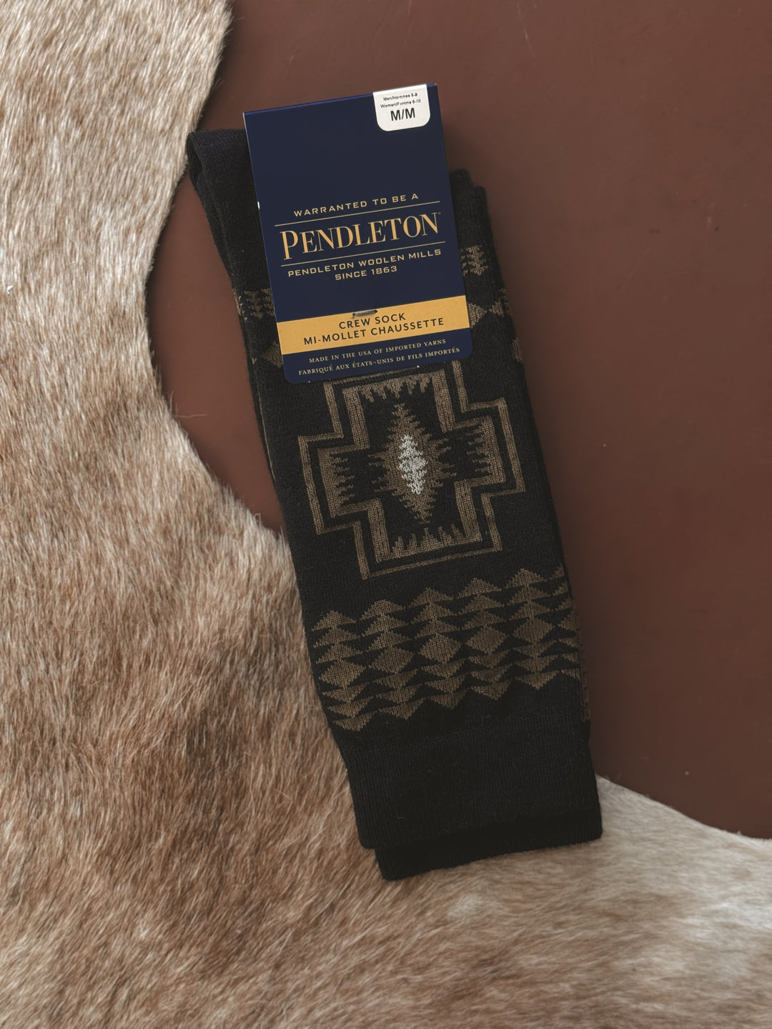 Pendleton Black Range Merino Crew Socks