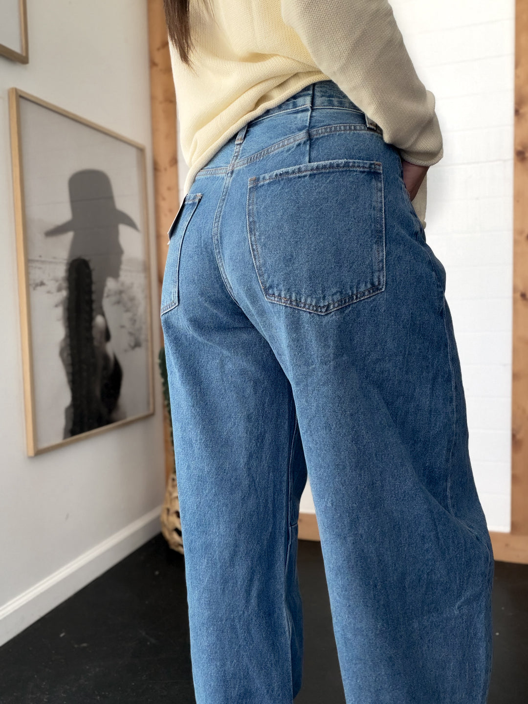 Katia Tailored Barrel Leg Denim Jeans