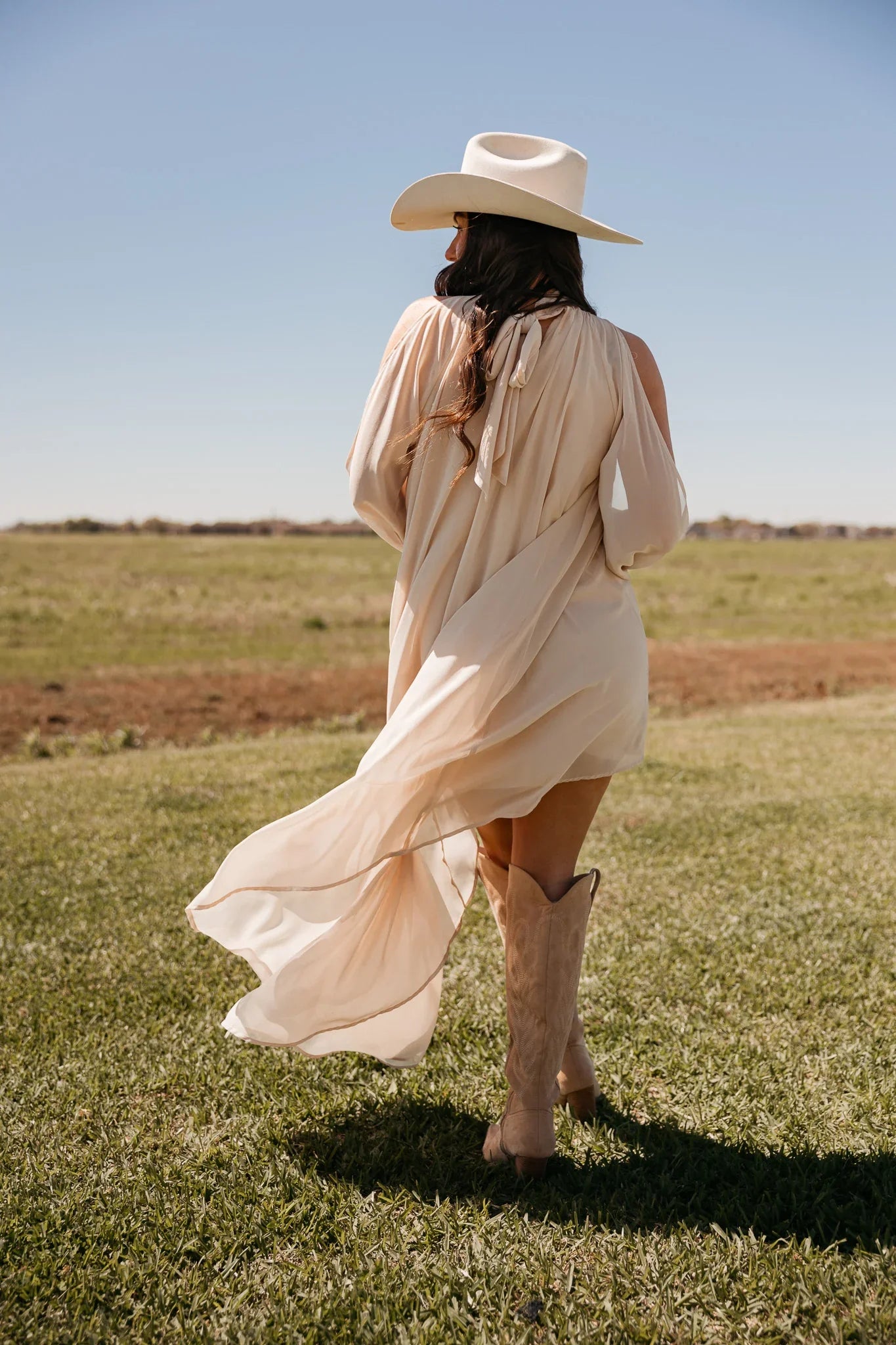 Champagne Halter Midi Dress | The Wild J Champagne Halter Midi Dress | The Wild J