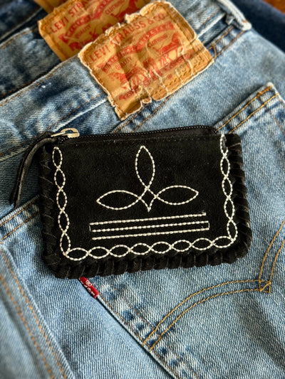 The Boot Stitch Coin Pouch (BLK)