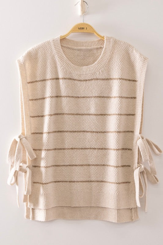 Ranch Lines Side Tie Knit Vest PRE ORDER 8/20