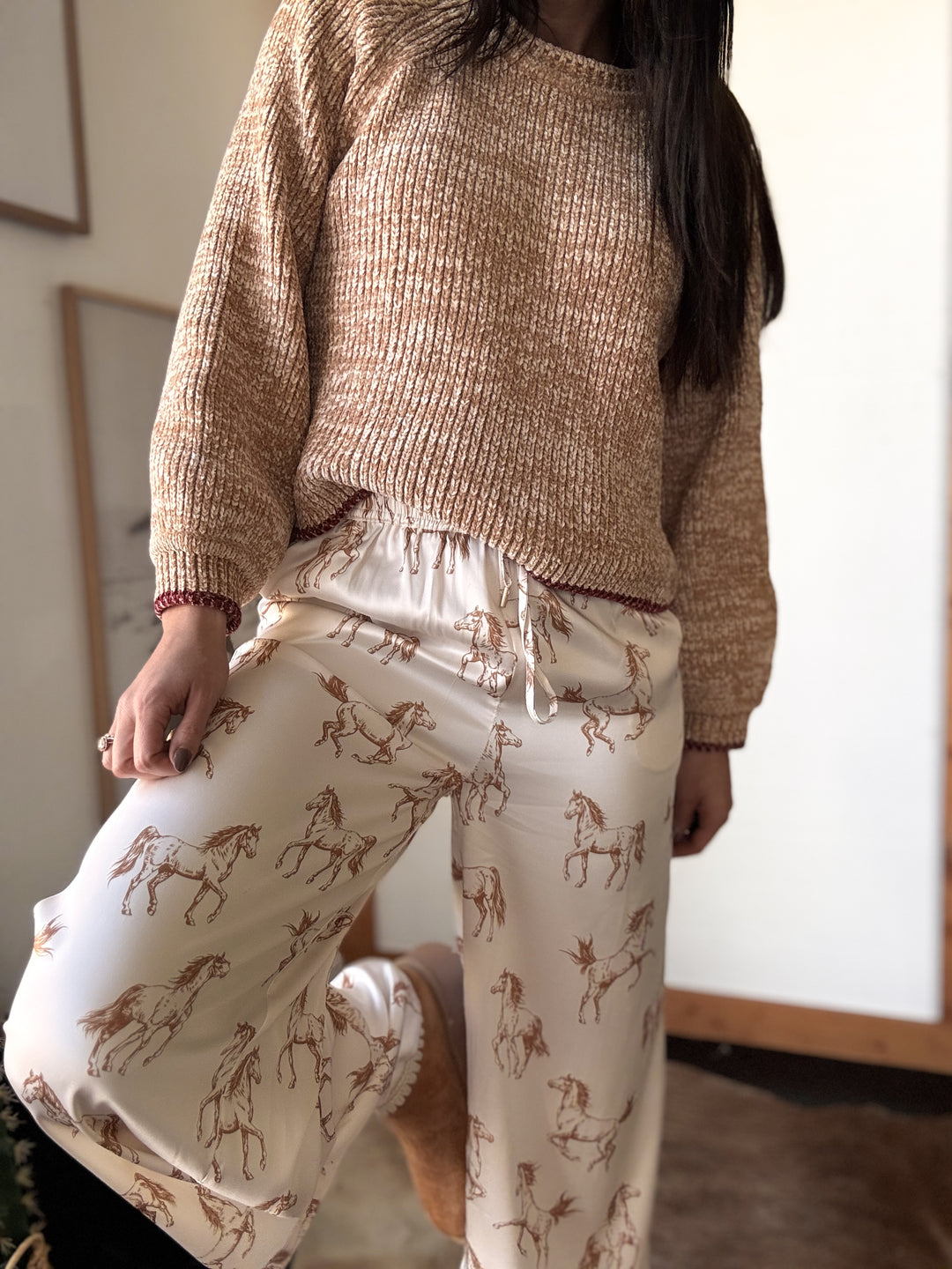 Cozy Rib Knit Sweater – Oatmeal