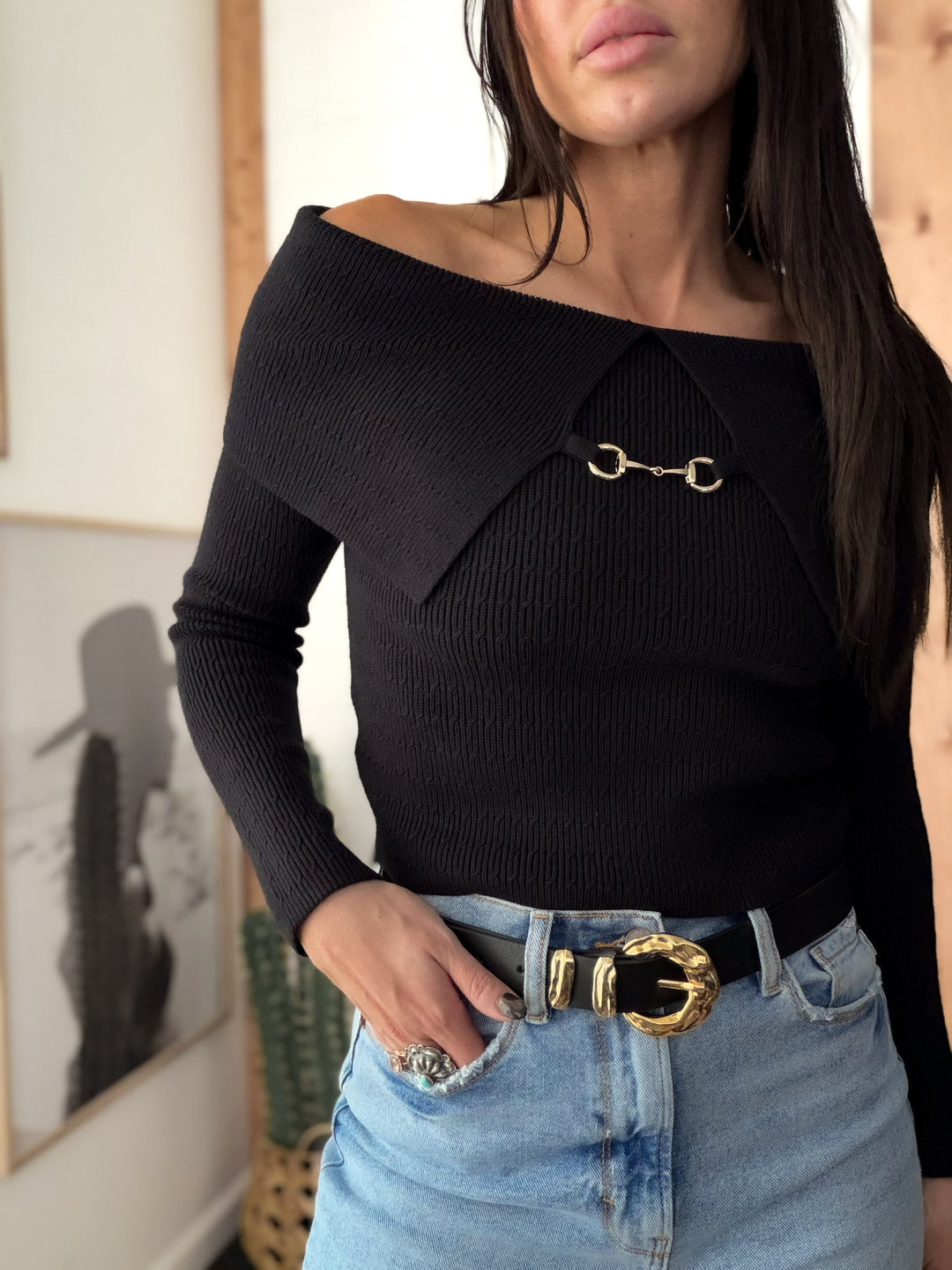 Serenity Snaffle Bit Long Sleeve - Black