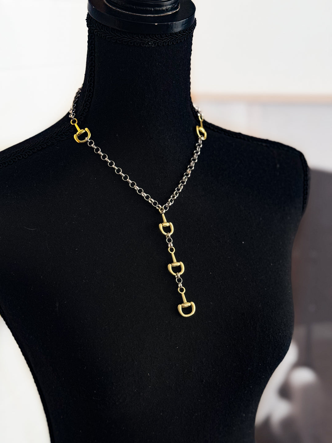 Equestrian Charm Necklace - Two Tone