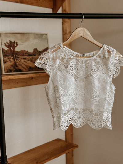 The Laced Cowgirl Crop Top