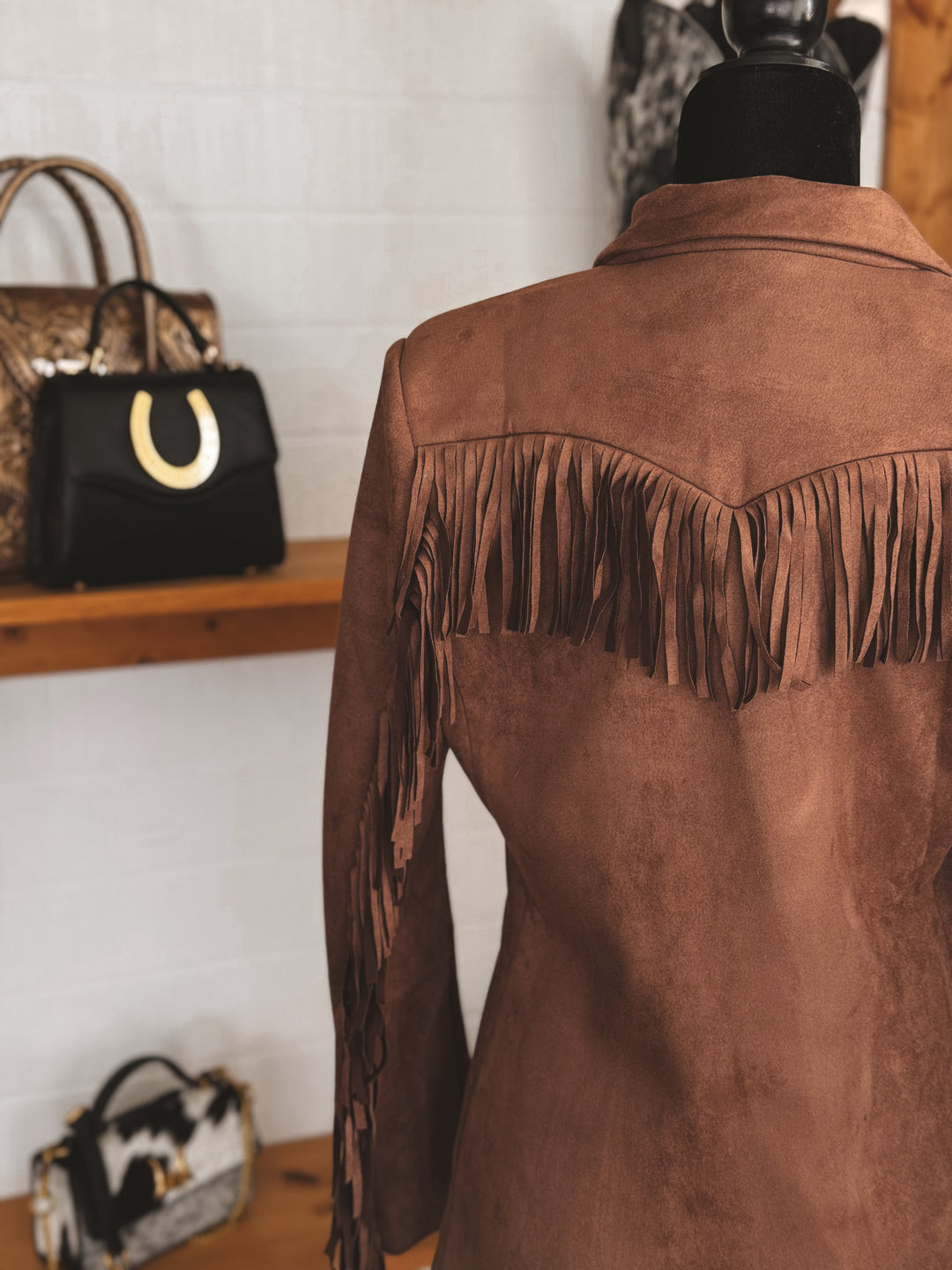 Fringed Suede Western Blazer