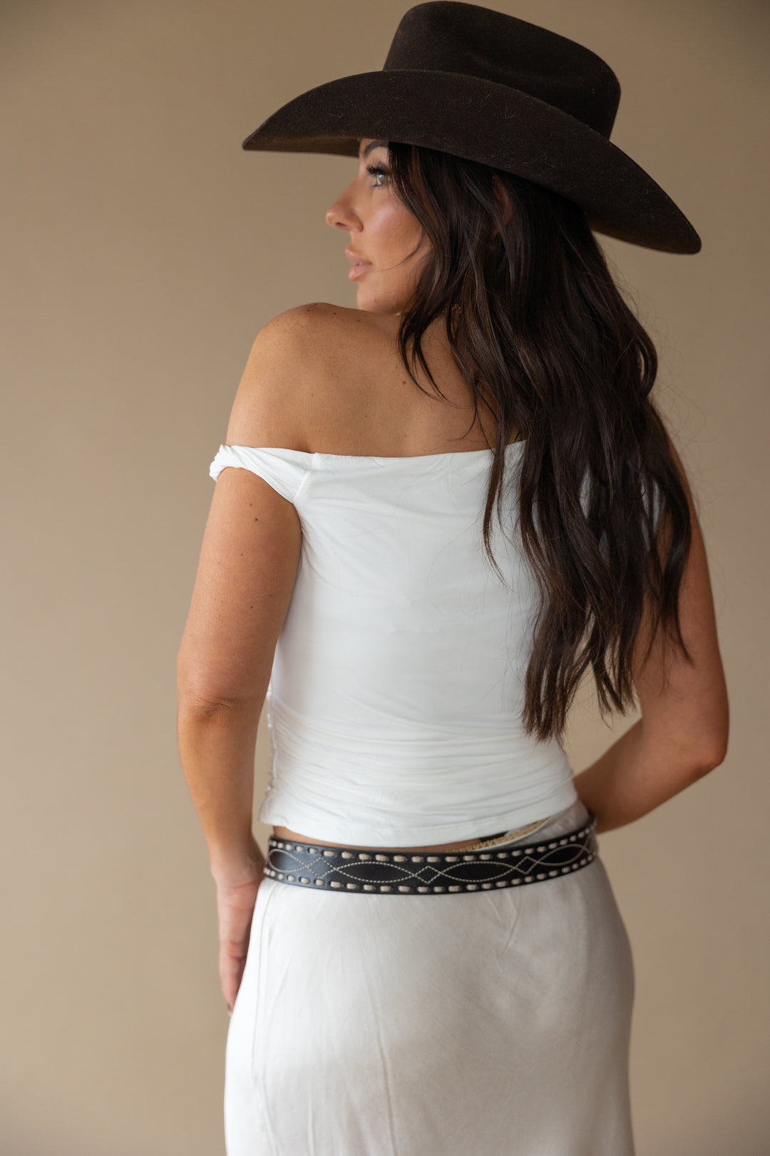 White Off The Shoulder Top