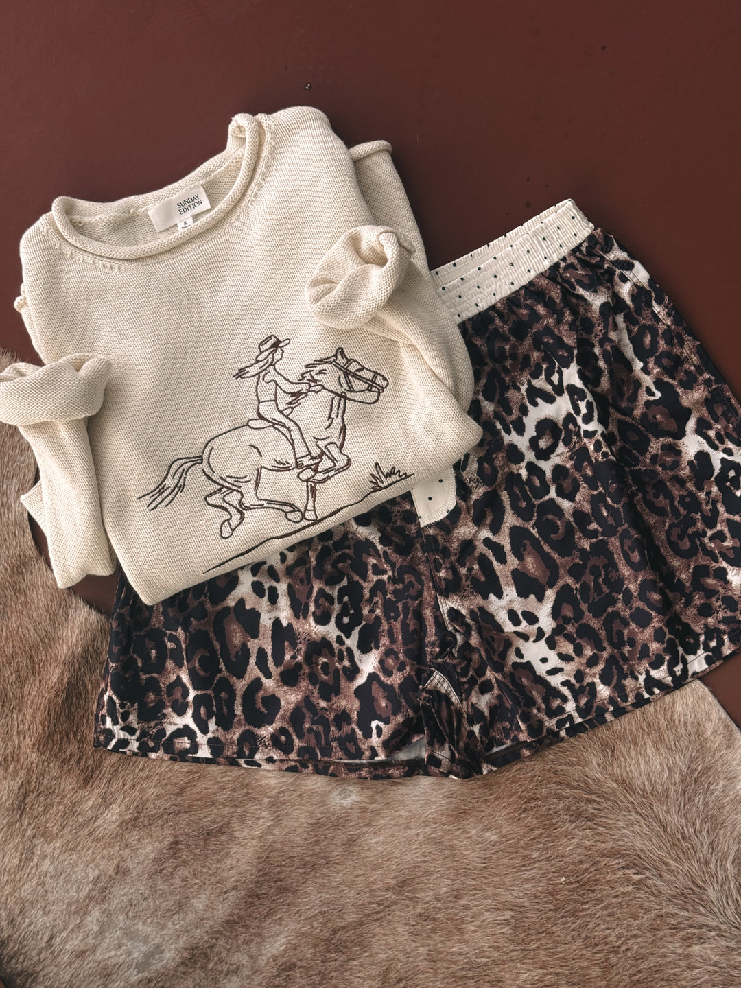 Leopard Polka Dot Boxer Shorts