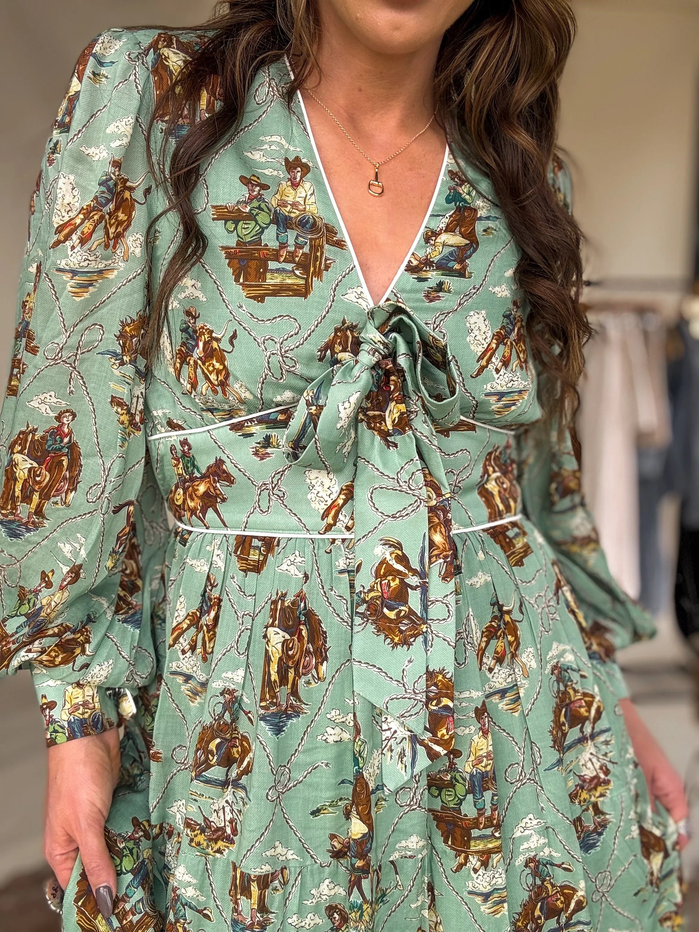Rustlers & Romance Dress | A.R. Mitchell Western Print | The Wild J 2 Rustlers & Romance Dress | A.R. Mitchell Western Print | The Wild J 2