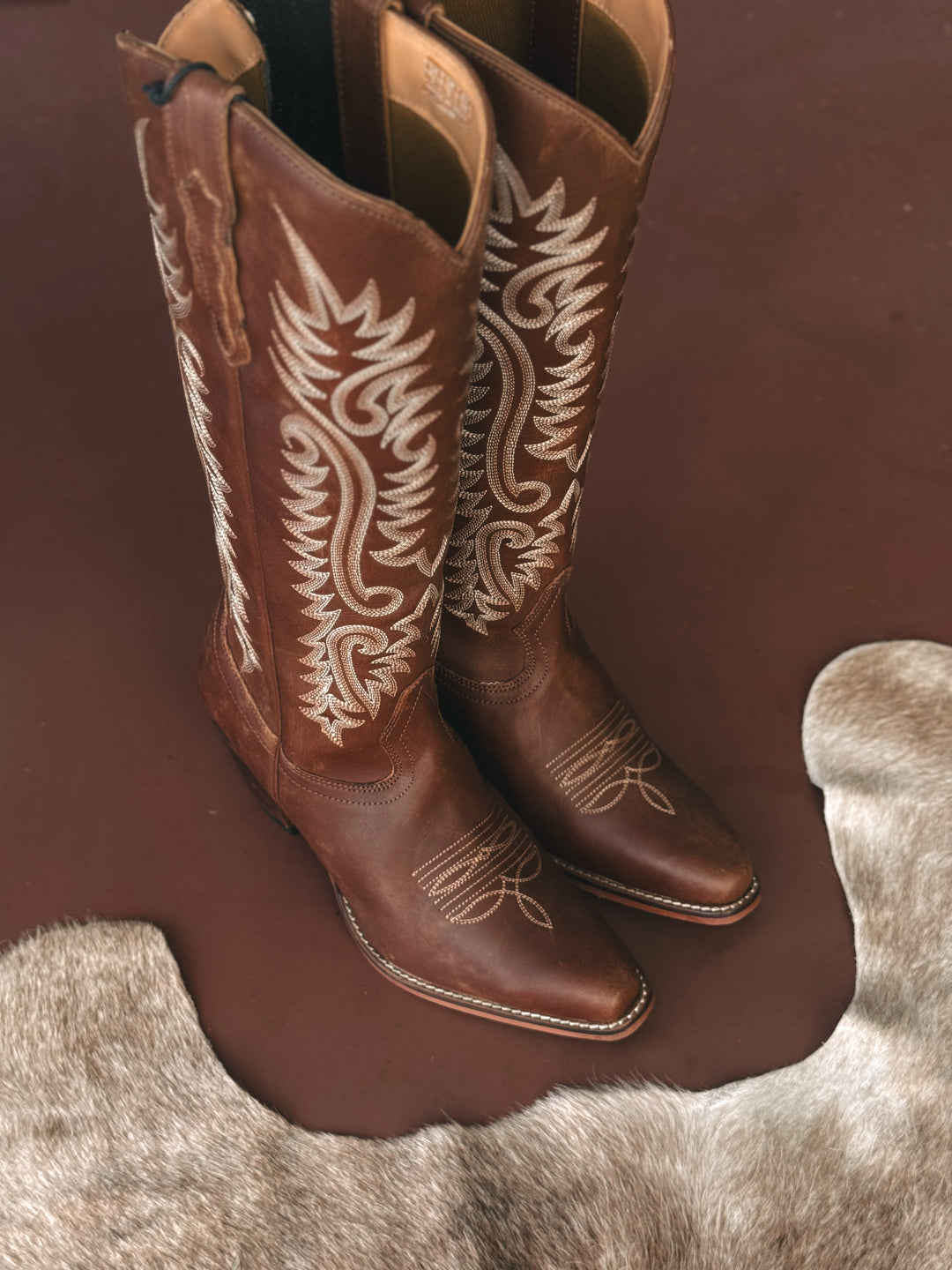 Embroidered Tall Cowgirl Boots