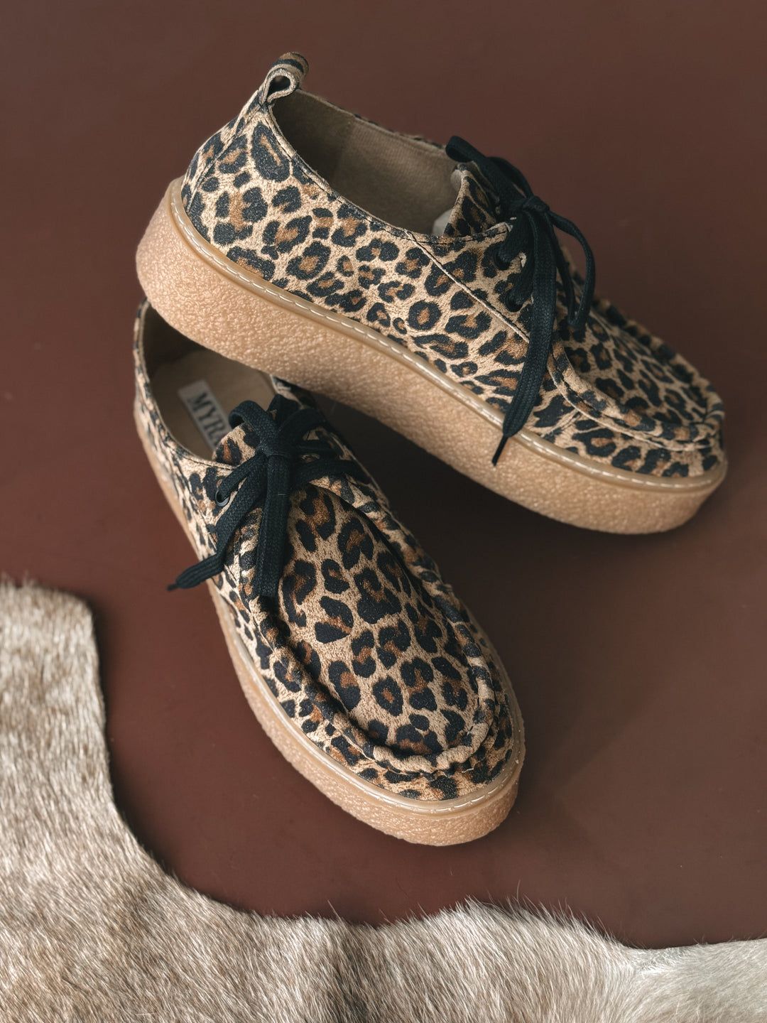 Leopard Platform Tennis Shoes