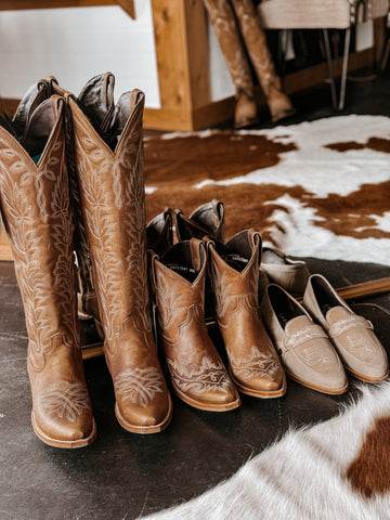 Lane flame stitch ankle bootie with snip toe and turquoise sole