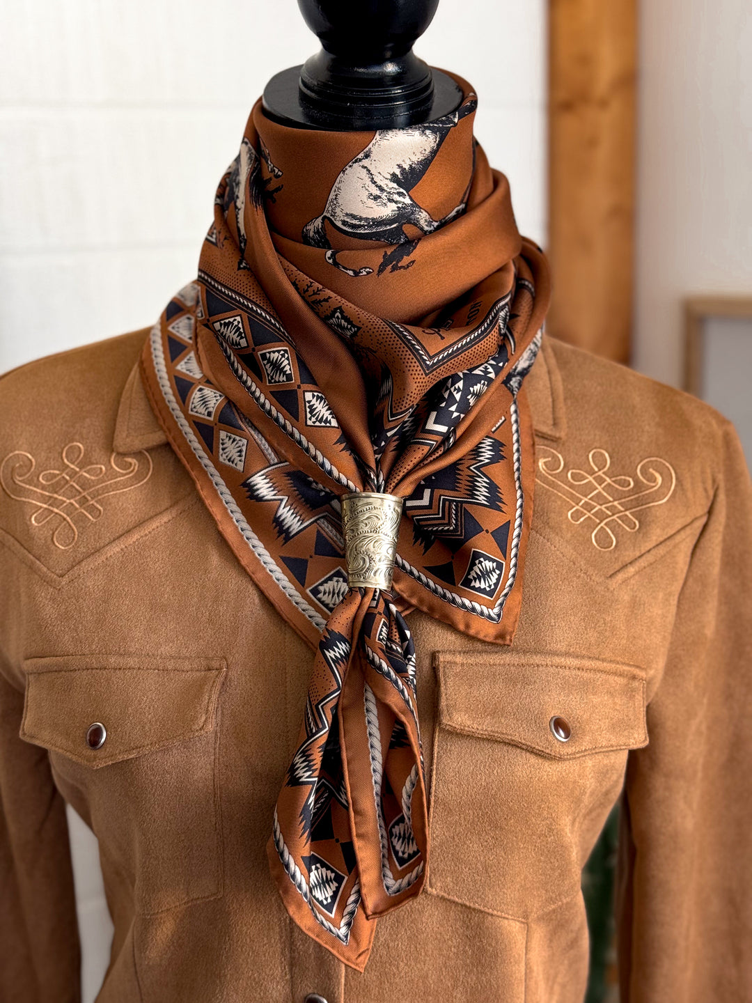 Herd of Horses - Pendleton Silk Scarf