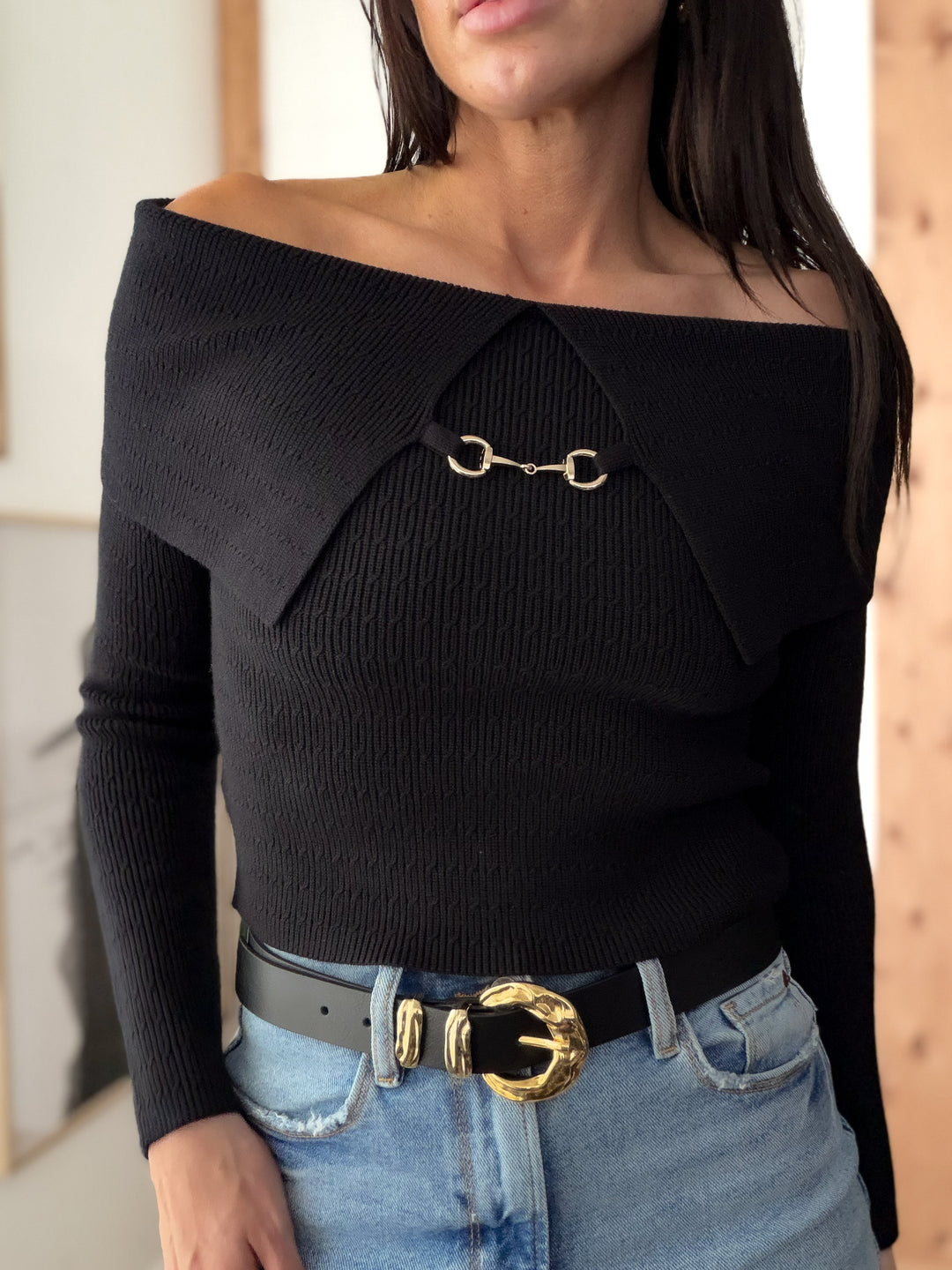 Serenity Snaffle Bit Long Sleeve - Black