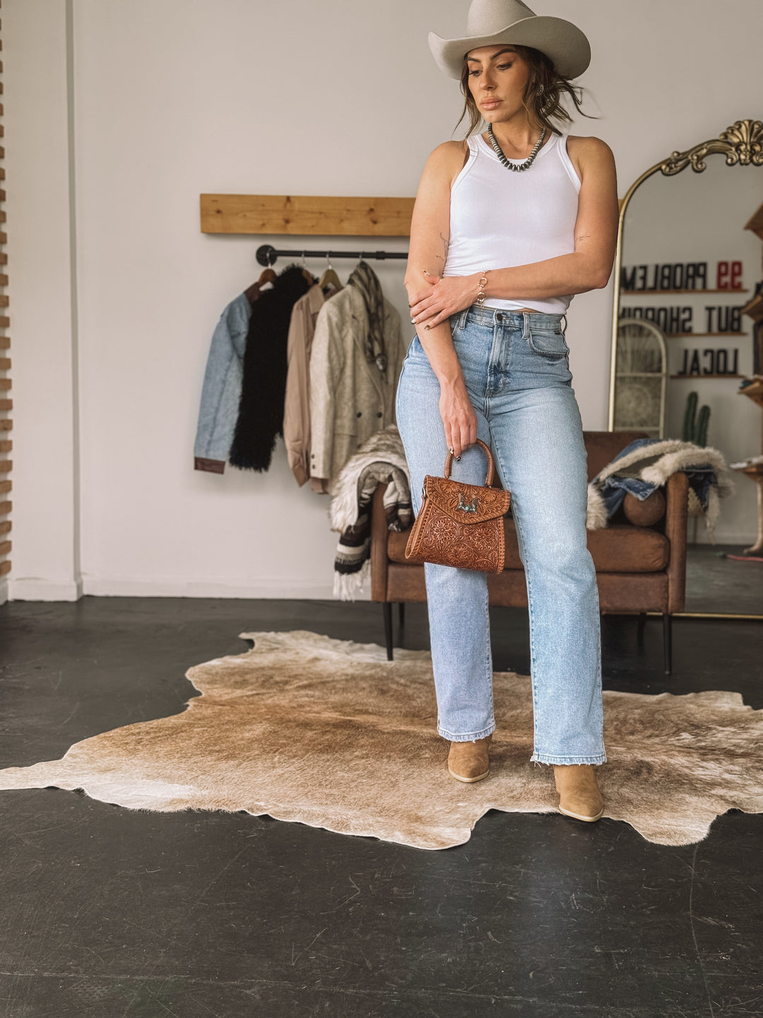 Super High-Rise Dad Jeans Light Wash Jeans