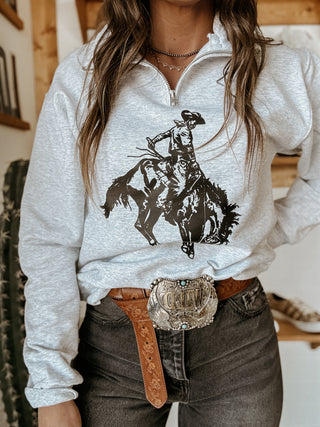 The Buckin’ Bronc Quarter Zip Sweatshirt