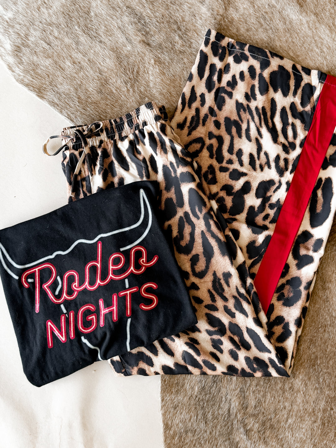 Rodeo Night Neon Sign Tee - Black