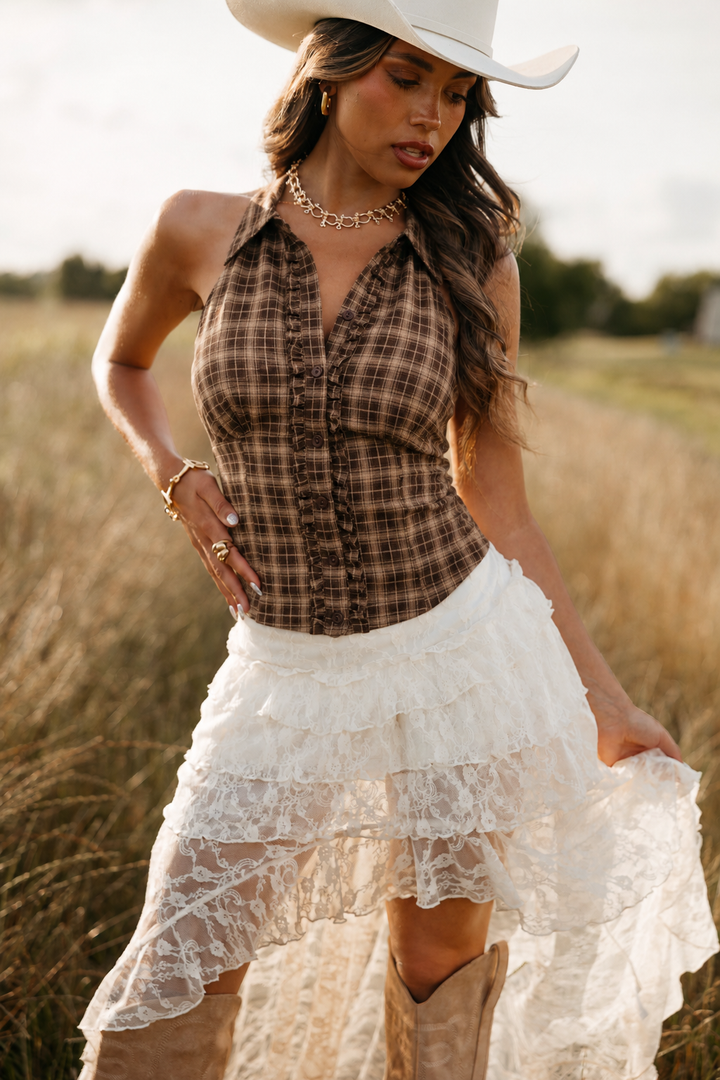 Lace Tiered Maxi Skort PRE ORDER 8/15