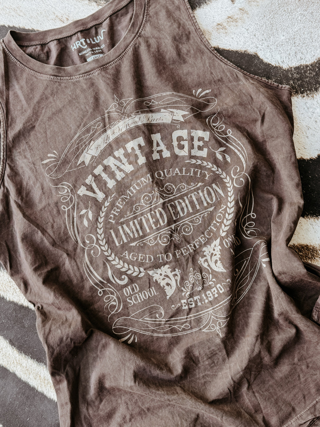 Vintage Mineral Wash Graphic Tank