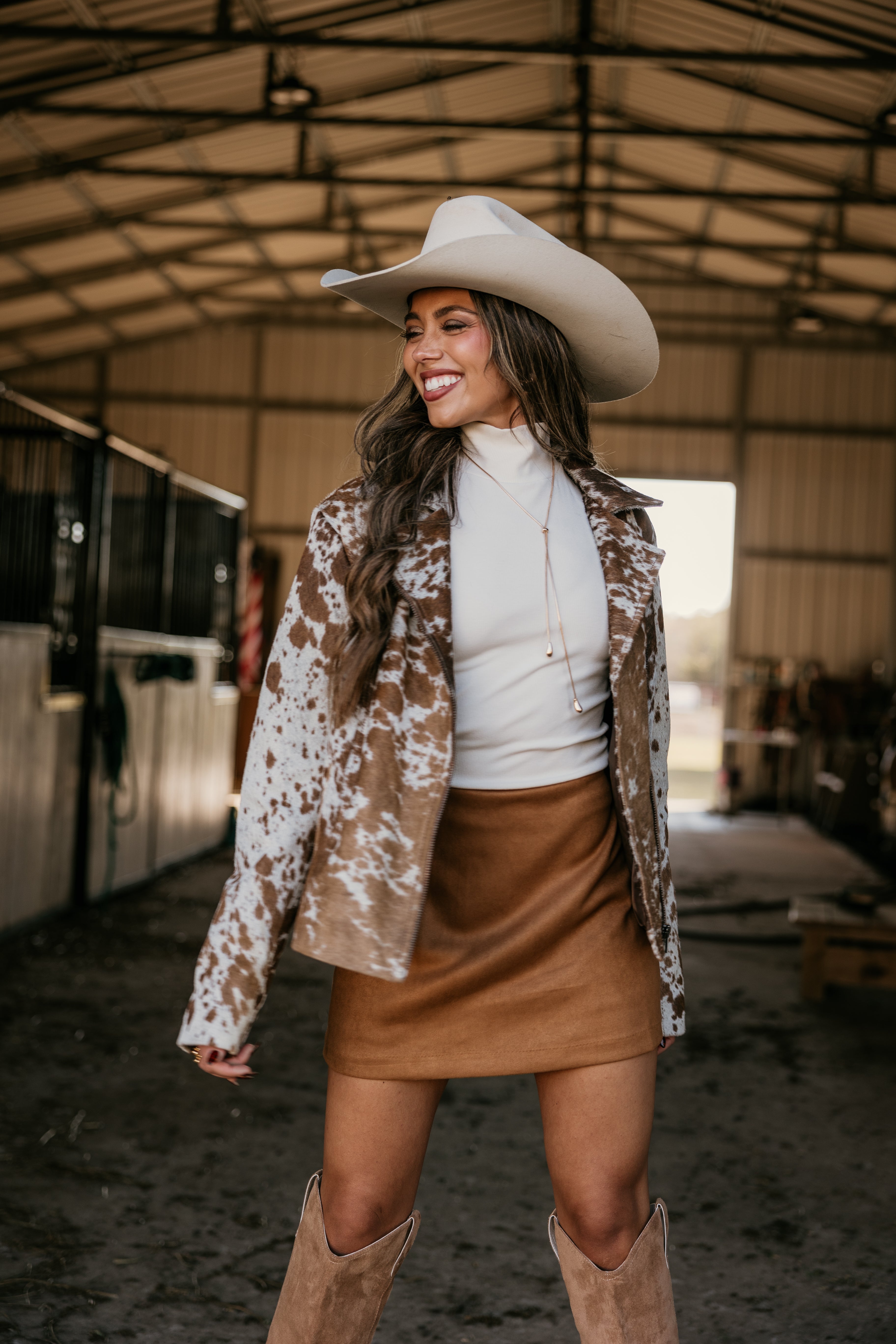 Western Cowhide Moto Jacket (Camel) – The Wild J
