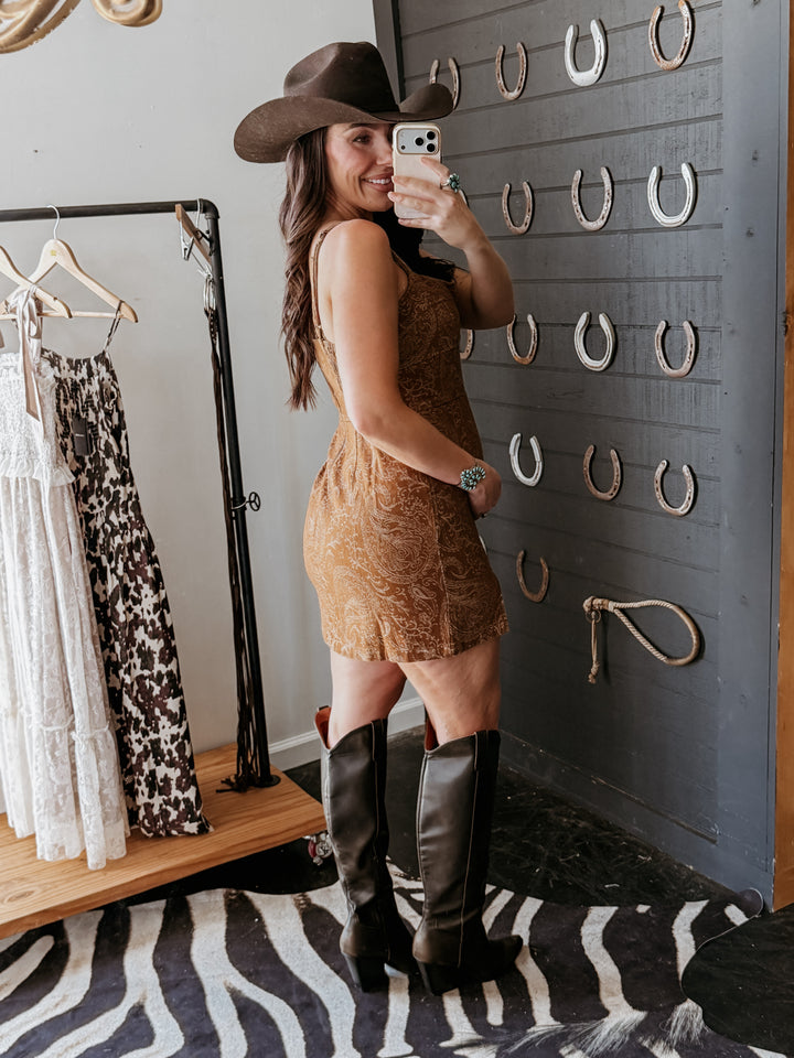 Copper Creek Paisley Mini Dress PRE ORDER 8/15