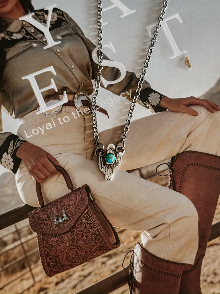 Dainty Cactus Necklace