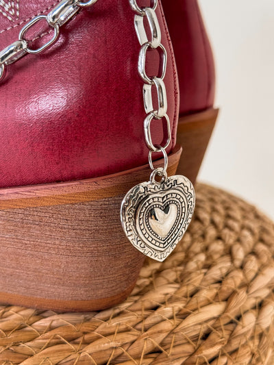 Western Sun Cutout Boots (Dusted Ruby)