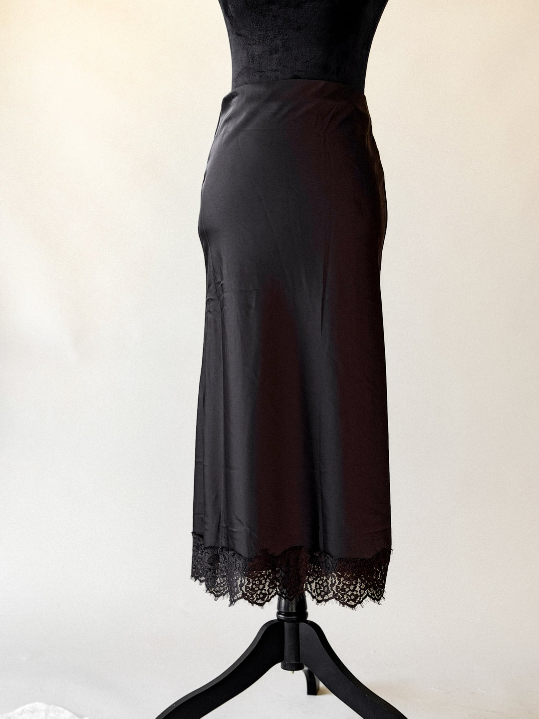 Cocoa Satin & Lace Set