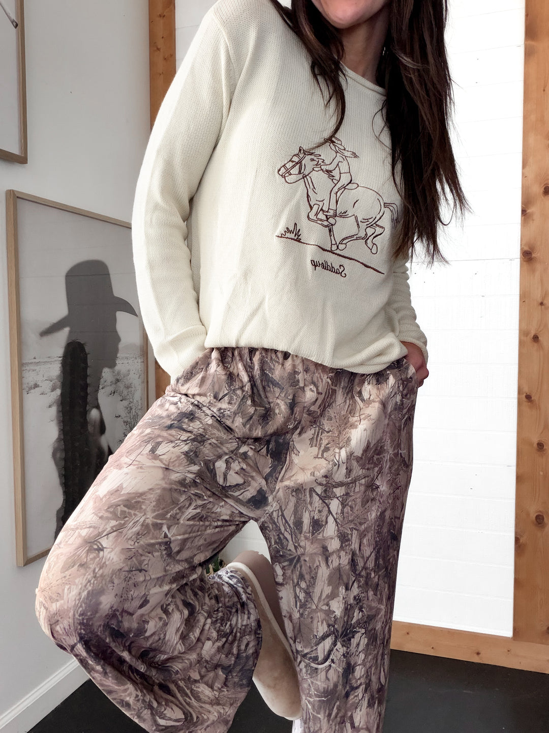 Dark Camo Stretch Lounge Pants