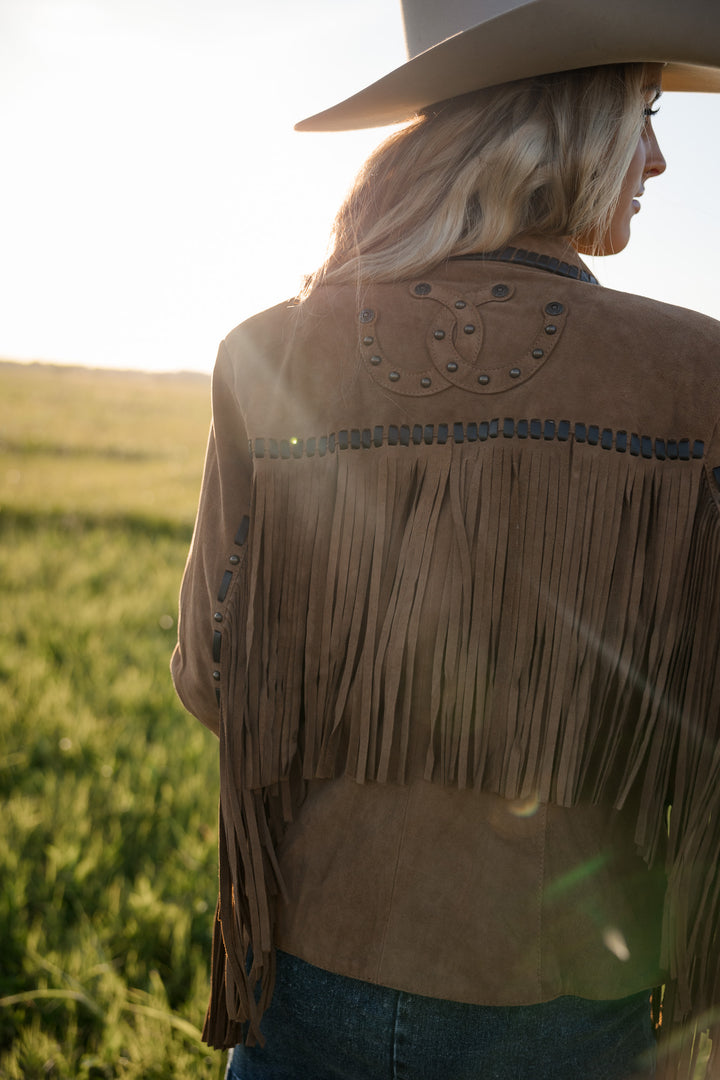 Camel Horse Shoe Jacket